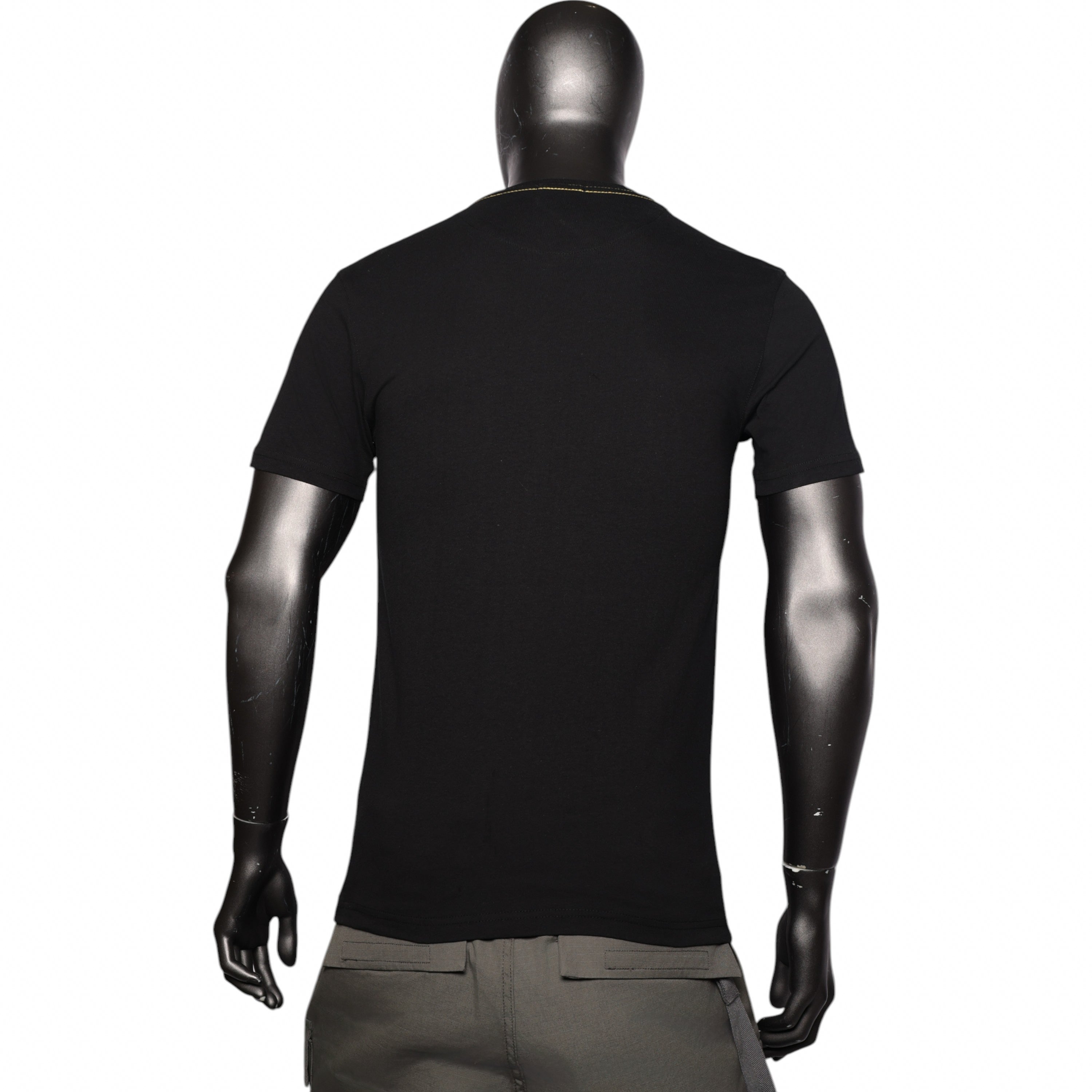 Polo T-Shirt Graphic Logo Black-Gold